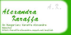 alexandra karaffa business card